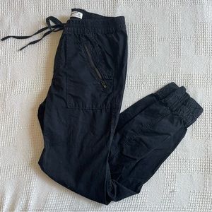 ABERCROMBIE A&F Black Canvas Joggers